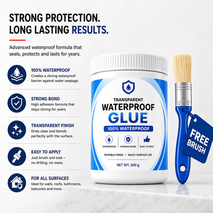🔥 Buy 1 Get 1 Free Transparent Waterproof Glue + Free Brush 🔥