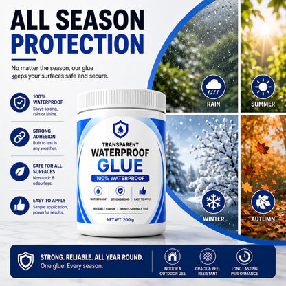 SS Transparent Waterproof Glue  Free Brush 200g each pack of 2