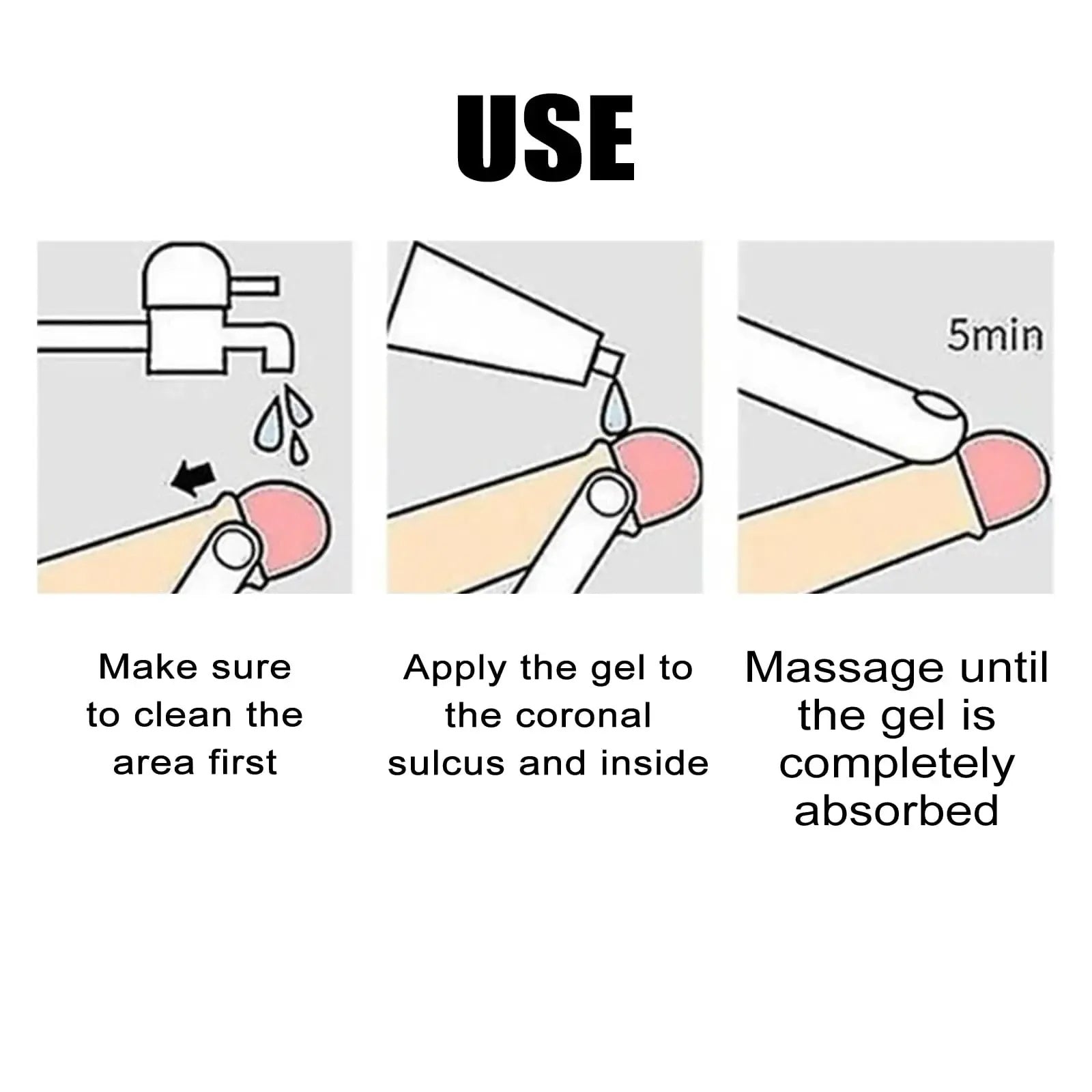 How to apply the gel