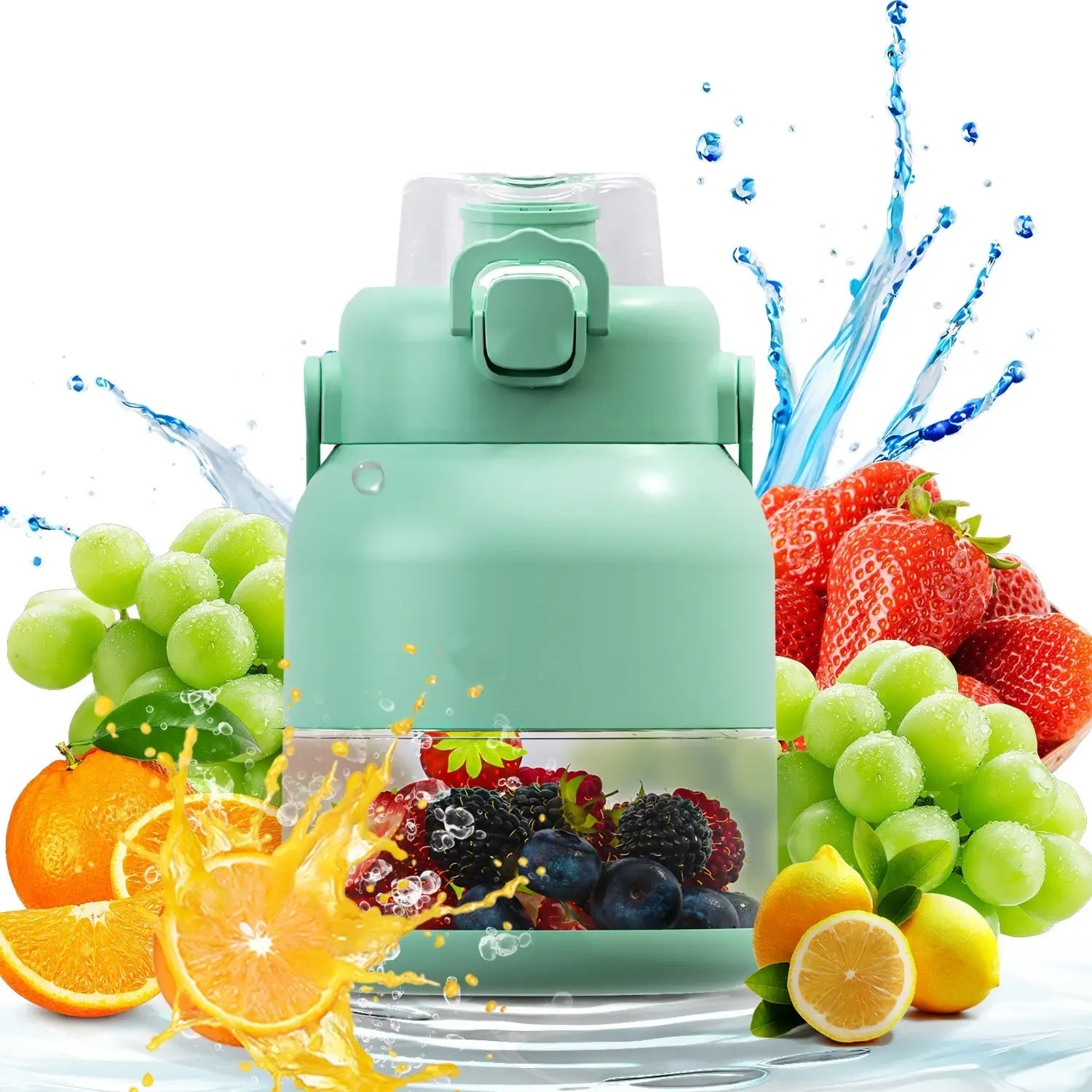 Portable Blender 43oz – USB-C Rechargeable, BPA-Free Smoothie Cup