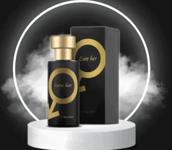 Lure Her pheromone cologne bottle and box